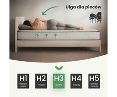 AKORD Čiužinys su užvalkalu 90x190, H24