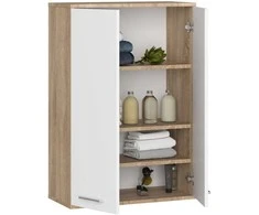 AKORD Sienos spinta 2 durų ąžuolo Sonoma/balto 64x30x94