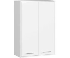 AKORD Sienos spinta su dviem durim baltos 64x30x94