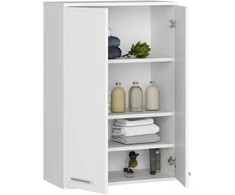 AKORD Sienos spinta su dviem durim baltos 64x30x94