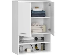 AKORD Sienos spinta su dviem durimis ir viena lade, balta 64x30x94