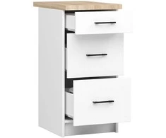 AKORD Spinta Oliwia su baltais stalu 40x46x85