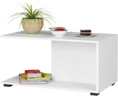 AKORD Kavos staliukas Margo Balta 90x50x45