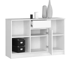AKORD Kredens 1 stalčius 1 durys Balta 120x40x77