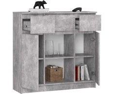 AKORD Komoda 2 Durys 3 Ištraukiamieji 1 Mažos Durys Betonas 101x35x98