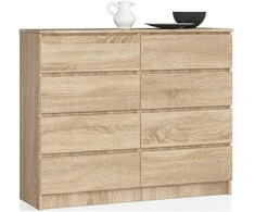 AKORD Kredens 8 stalčių Dąb Sonoma 138x40x99