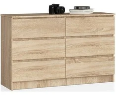 Bufetas Akord 6 stalčių Dąb Sonoma 120x40x77
