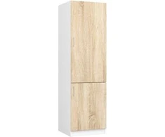 AKORD Spinta drabužių spinta Lima Balta/sonomos 60x55x205