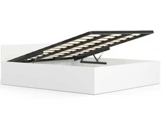 Lova AKORD Gultas su konteineriu Balta 200x180x68