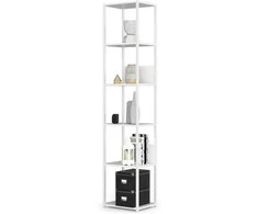 AKORD Metalinė lentyna Loft Balta/balta 40x32x192