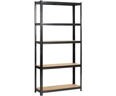 AKORD Metalinė lentyna juoda 90x30x180
