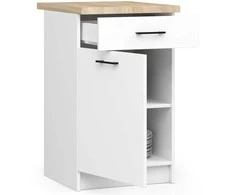 AKORD Spinta Oliwia su baltais stalu 40x46x85