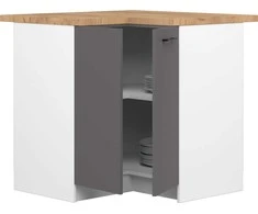 AKORD Spinta Oliwia su stalu baltu/szaru 46x90x82