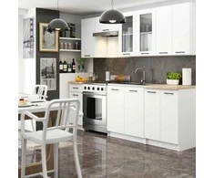 AKORD OLIWIA virtuvinių spintelių komplektas su vitrina 2, 4 m H720