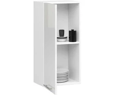 AKORD Virtuvės spinta Oliwia Balta/baltas blizgesys 40x30x72
