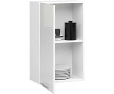 AKORD Virtuvės spinta Oliwia Balta/balta blizganti 50x30x72
