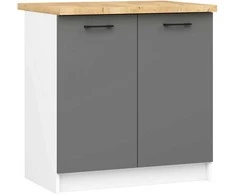 AKORD Plokščia virtuvės lentyna Oliwia Dąb Craft 80x60x3