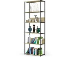 AKORD Spinta pramonės juoda / ąžuolo Artisan 70x32x192