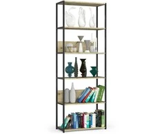 AKORD Spinta pramonės juoda / ąžuolo Artisan 70x32x192