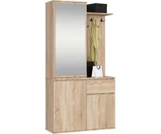 AKORD Įėjimo baldų rinkinys Entro Dąb Sonoma 95x35x183