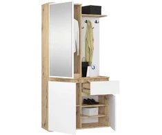 AKORD Įėjimo rinkinys Entro Dąb Rzemiešlniczy/baltas 95x35x183