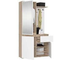 AKORD Įėjimo baldų rinkinys Entro Dąb Sonoma/baltas 95x35x183