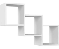 AKORD Sienos lentyna Ster baltos spalvos 78x20x55