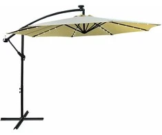 AKORD Garden Parasol Milin rusvai gelsvas 245x245x245