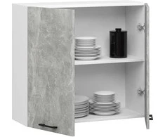 AKORD Spinta Oliwia Balta/betonas 80x30x72