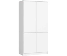AKORD Spinta 4 durų Balta 90x51x180