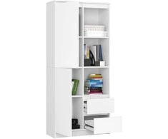 AKORD Pusės lentyna Atvira Balta 80x35x180