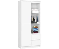 AKORD Pusės lentyna Atvira Balta 80x35x180