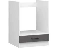 AKORD Spinta Oliwia su stalu baltai pilka spalva 55x60x85