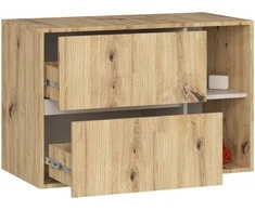 AKORD VAMI W90 spintelė po praustuvu (2 vnt., 2 pakuotės), ąžuolas „Artisan“, kašmyras
