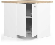 AKORD Virtuvės spinta Oliwia balta 90x46x85