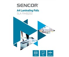 Sencor SLA FA4B200 Laminavimo folija A4 200mic 100vnt