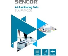 Sencor SLA FA4M200 laminavimo plėvelė A4 200 mikronų 25 lapų
