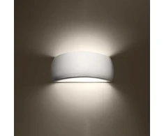 Sollux Lighting Lakuotas sieninis šviestuvas PONTIUS baltas blizgesys