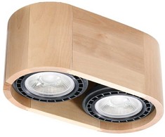 Sollux Lighting Lubinis šviestuvas BASIC 2 natūralaus medžio