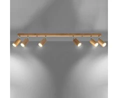 Sollux Lighting Lubinis šviestuvas BERG 6 natūralaus medžio