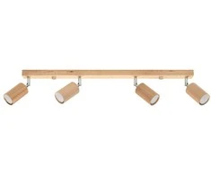 Sollux Lighting Lubinis šviestuvas BERG 4 natūralaus medžio