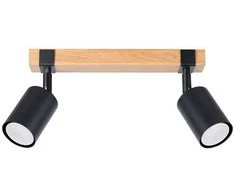 Sollux Lighting Lubinis šviestuvas FAGER 2 juodas