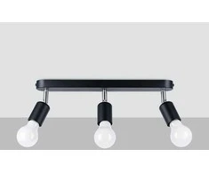 Sollux Lighting Lubinis šviestuvas FORNES 3 juodas