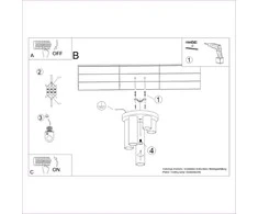 Sollux Lighting Lubinis šviestuvas LAGOS 5P baltas