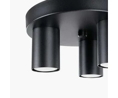 Sollux Lighting Lubinis šviestuvas LAGOS 3P juodas