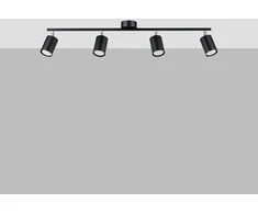 Sollux Lighting Lubinis šviestuvas LEMMI 4L juodas