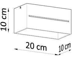 Sollux Lighting Lubinis šviestuvas LOBO 2 juodas