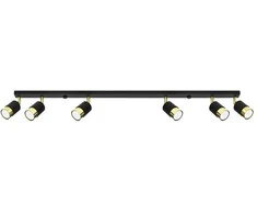 Sollux Lighting Lubinis šviestuvas NERO 6 juodas/auksinis