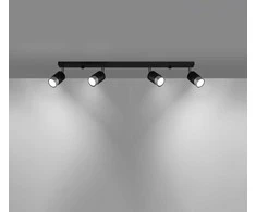 Sollux Lighting Lubinis šviestuvas NERO 4 juodas/chromas