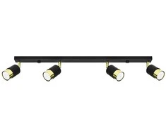 Sollux Lighting Lubinis šviestuvas NERO 4 juodas/auksinis
